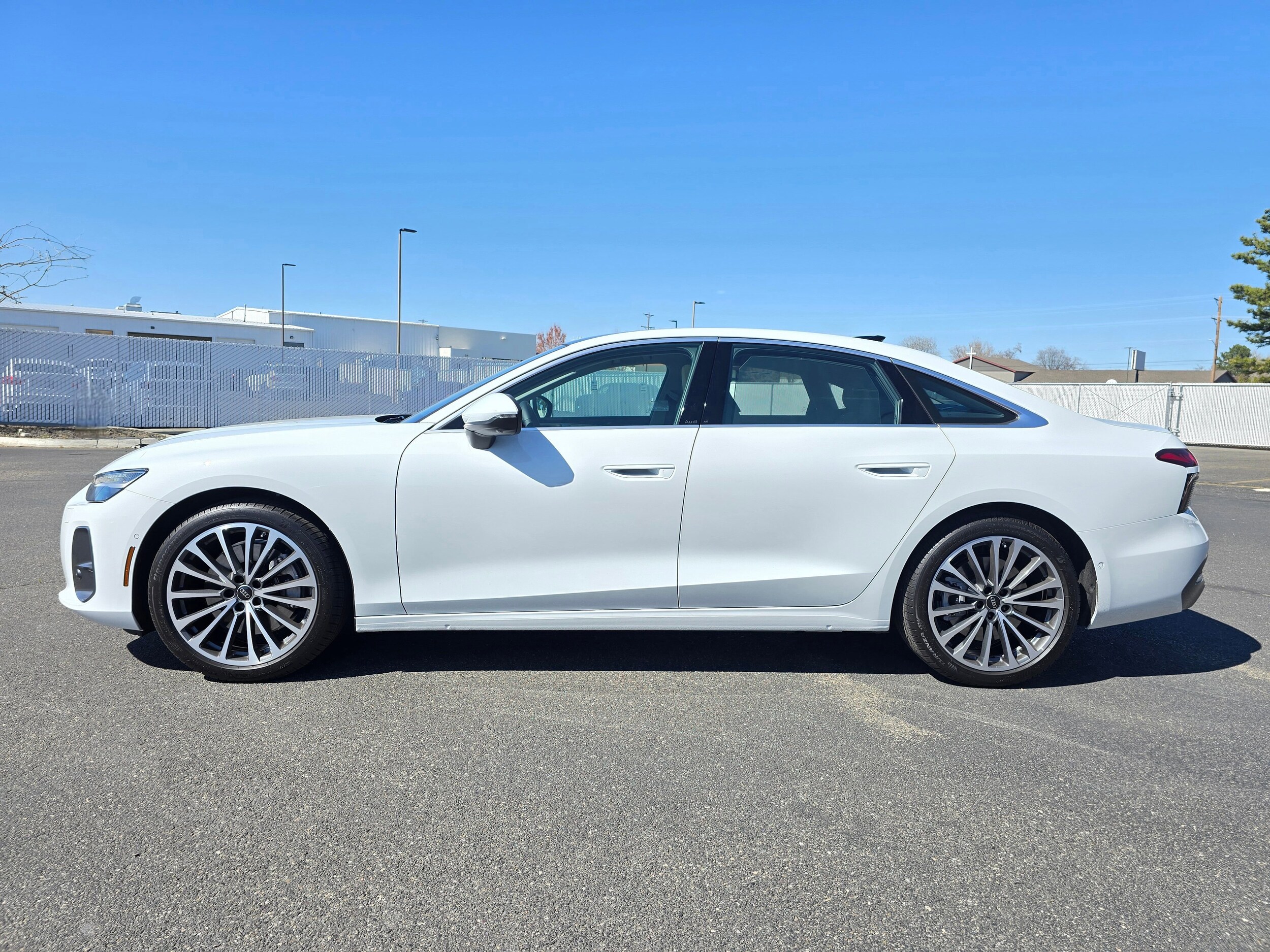 Used 2026 Glacier White Metallic Audi Premium Plus image 3