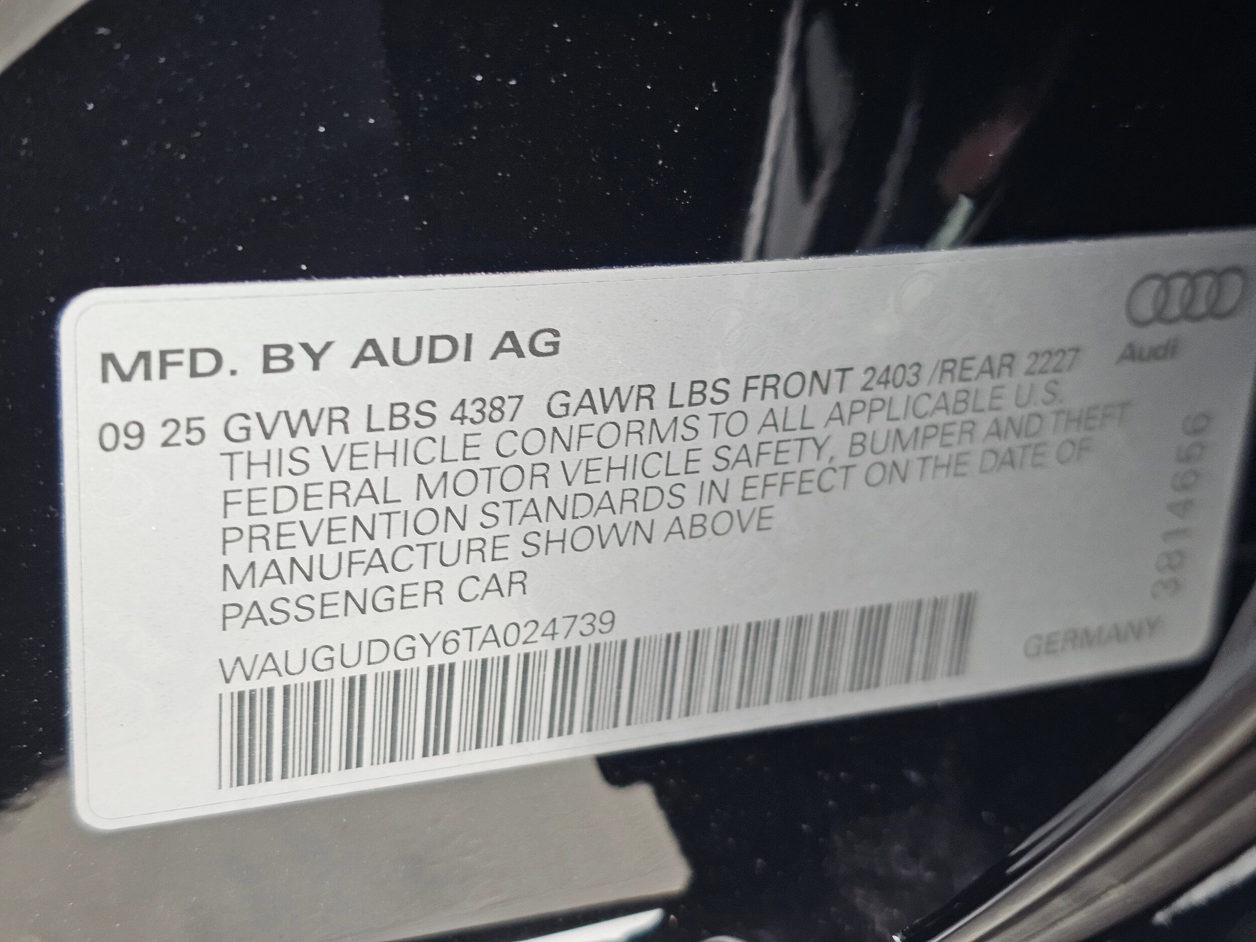 New 2026 Mythos Black Audi 2.0T Premium image 30