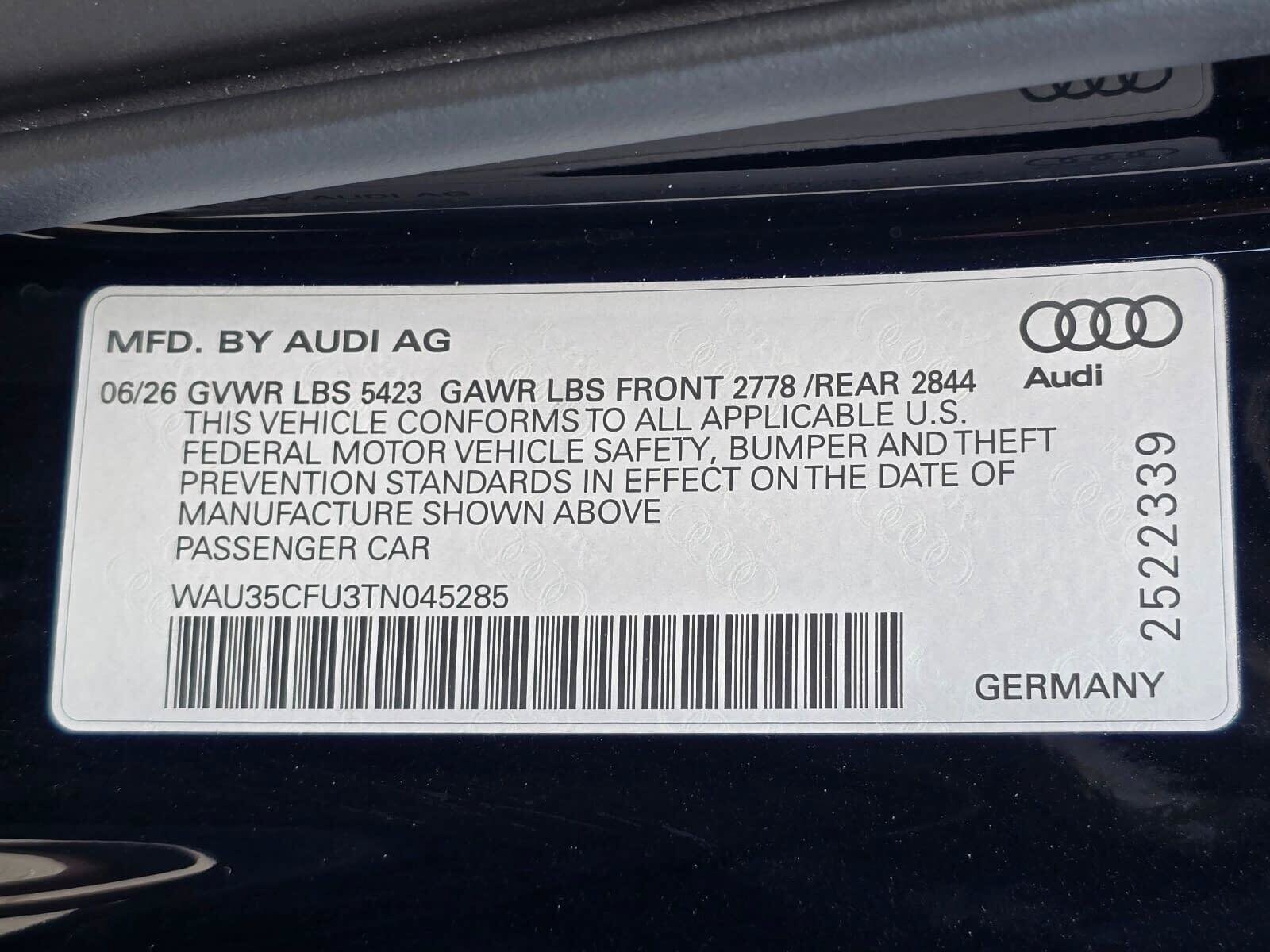 New 2026 Mythos Black Audi 3.0T Prestige image 30