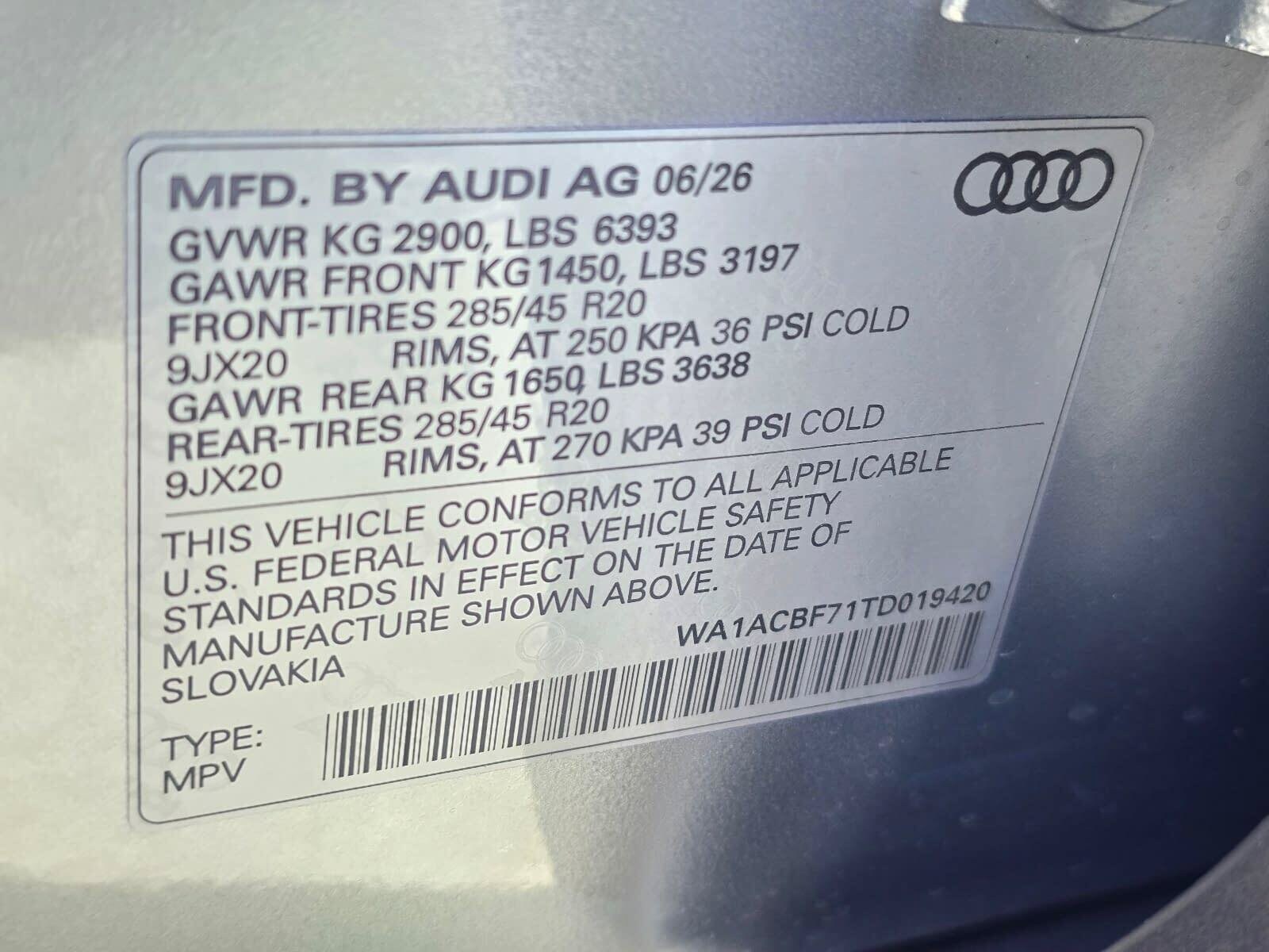 New 2026 Satellite Silver Audi 45 Premium image 31