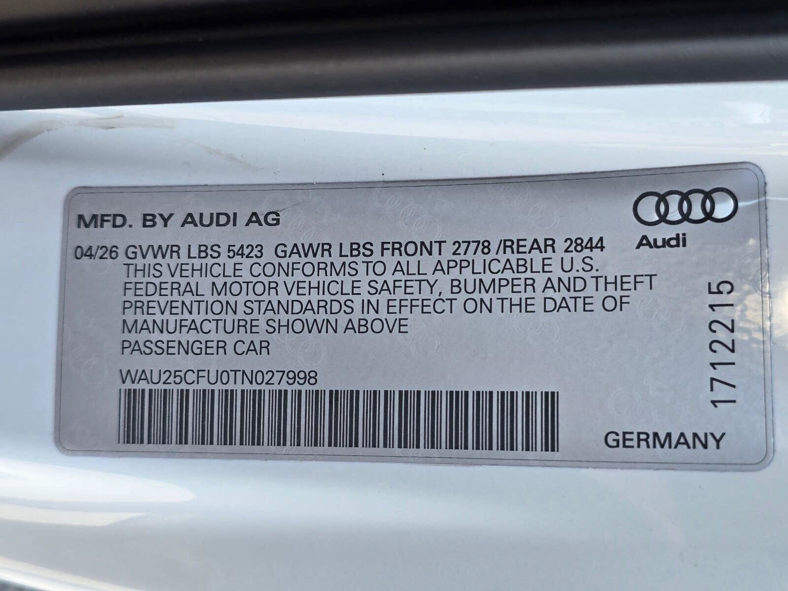 New 2026 Glacier White Audi 3.0T Premium Plus image 30