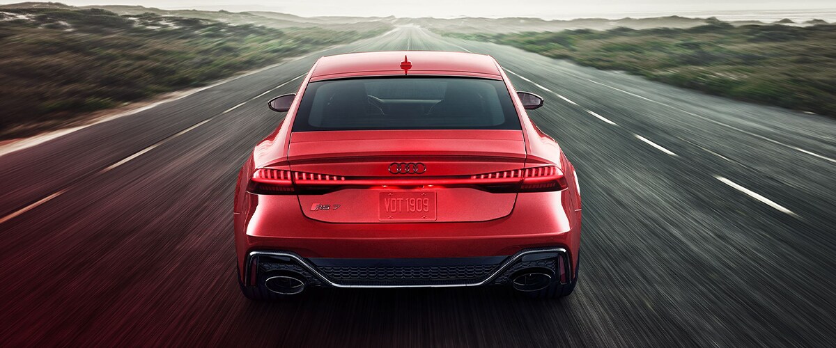 Rear-View of Audi RS7