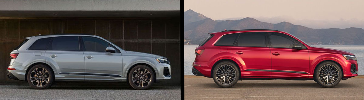 Compare 2025 Audi Q7 vs SQ7  Turnersville NJ