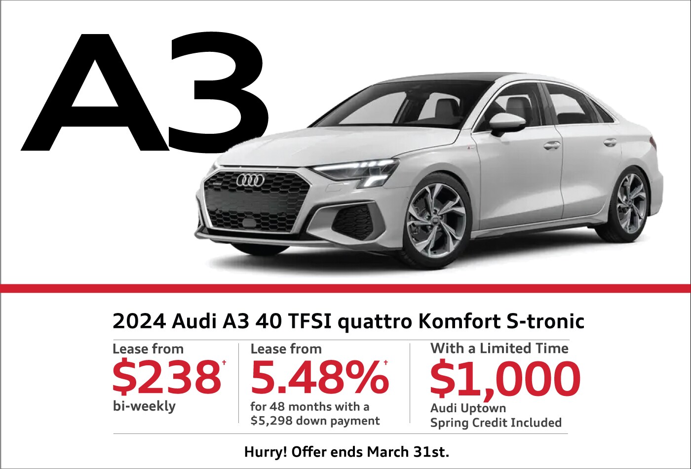 Audi Uptown New Vehicle Specials. All New 2024 Models! | Audi Uptown