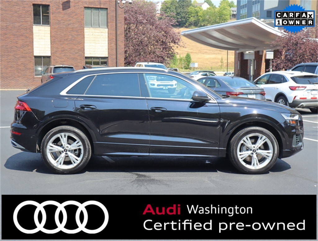 Used 2021 Audi Q8 Premium Plus with VIN WA1BVAF1XMD022340 for sale in Washington, PA