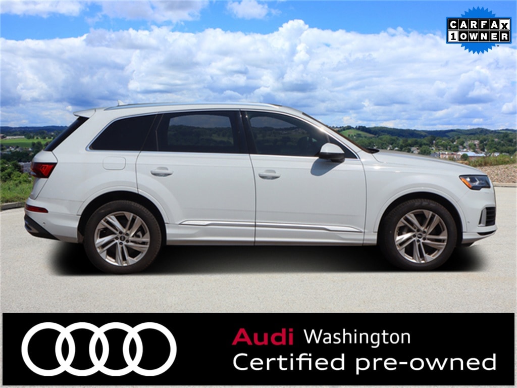 Used 2021 Audi Q7 Premium with VIN WA1AXAF73MD040155 for sale in Washington, PA