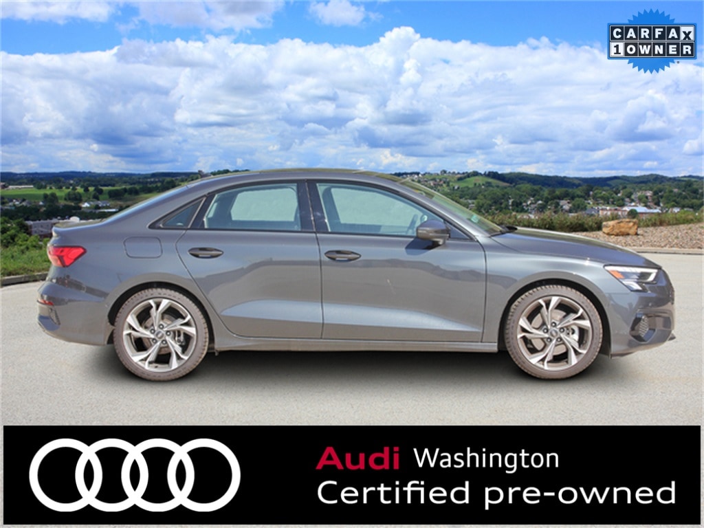 Certified 2023 Audi A3 Sedan Premium with VIN WAUAUDGY1PA103375 for sale in Washington, PA