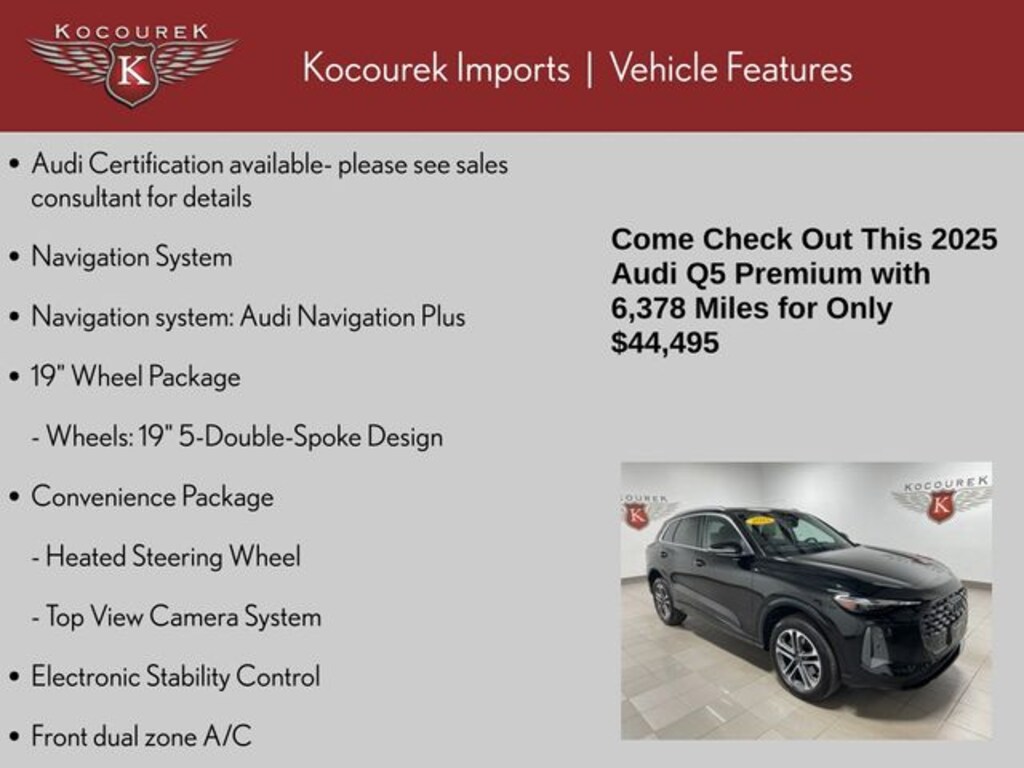 Used 2025 Audi Q5 2.0T Premium SUV