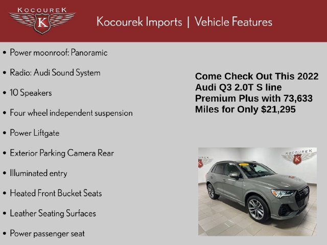 Used 2022 Audi Q3 45 S line Premium SUV
