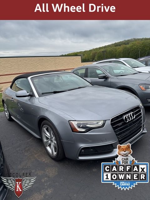 Used 2016 Audi A5 Cabriolet Premium Plus with VIN WAUM2AFHXGN004436 for sale in Wausau, WI