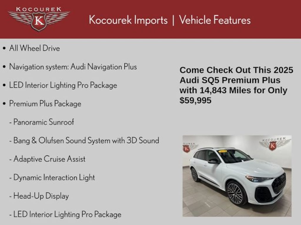 Used 2025 Audi SQ5 3.0T Premium SUV
