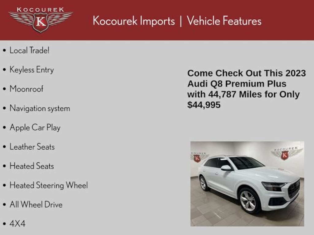 Used 2023 Audi Q8 55 Premium SUV