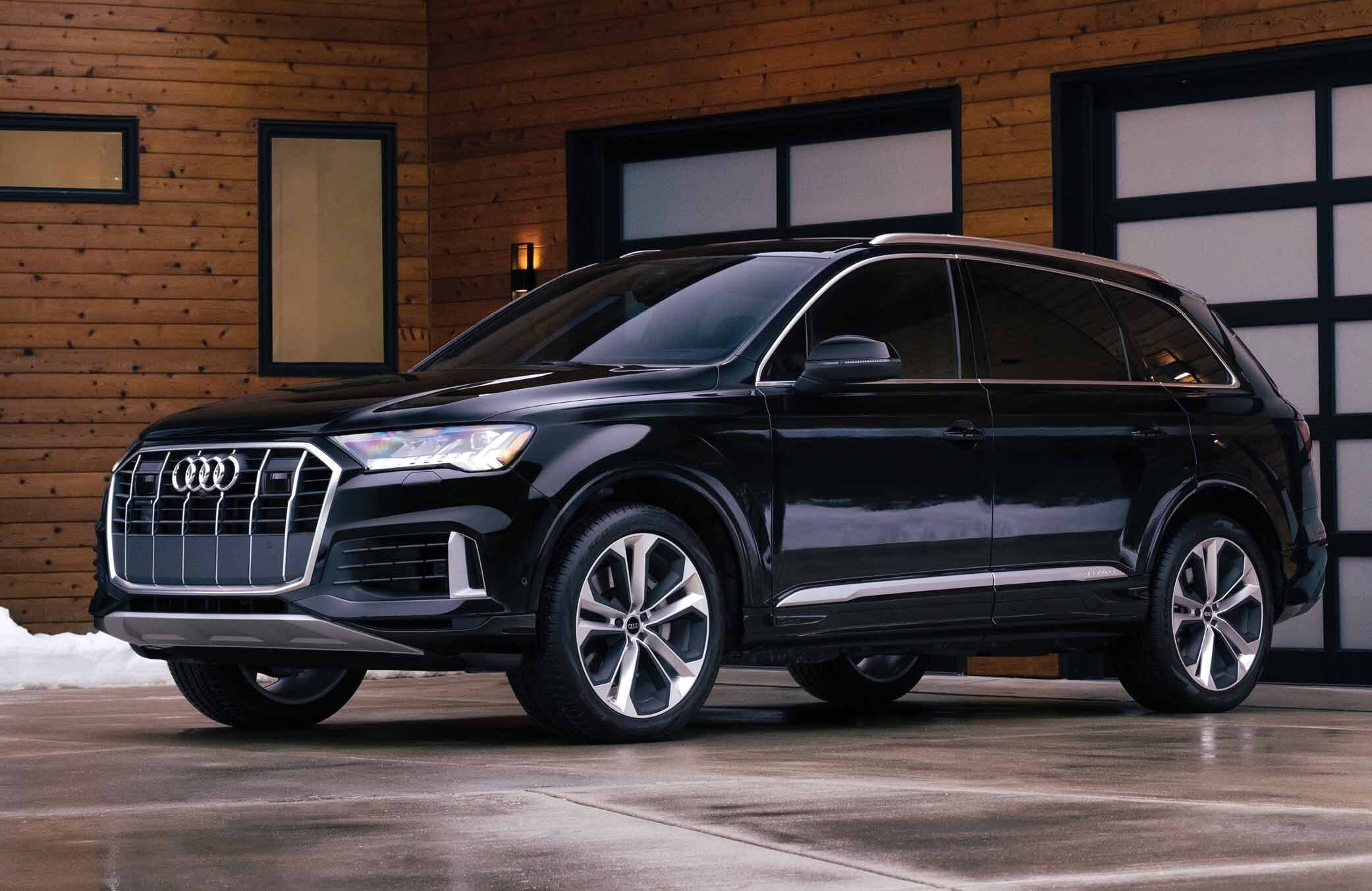 Audi Q7 parked outside of home