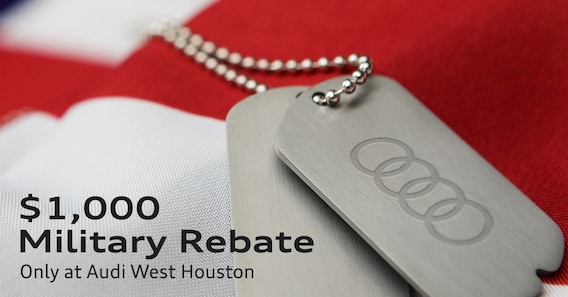 Military Incentive available at Audi West Houston