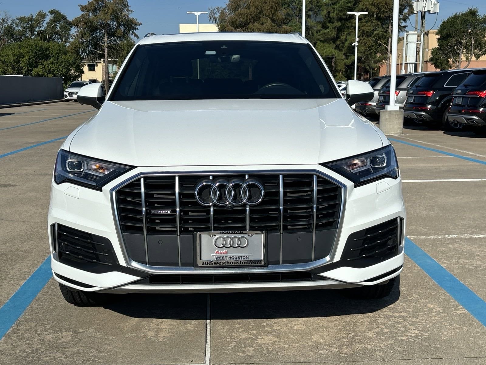 Used 2021 Audi Q7 Premium Plus with VIN WA1LJAF76MD014837 for sale in Houston, TX