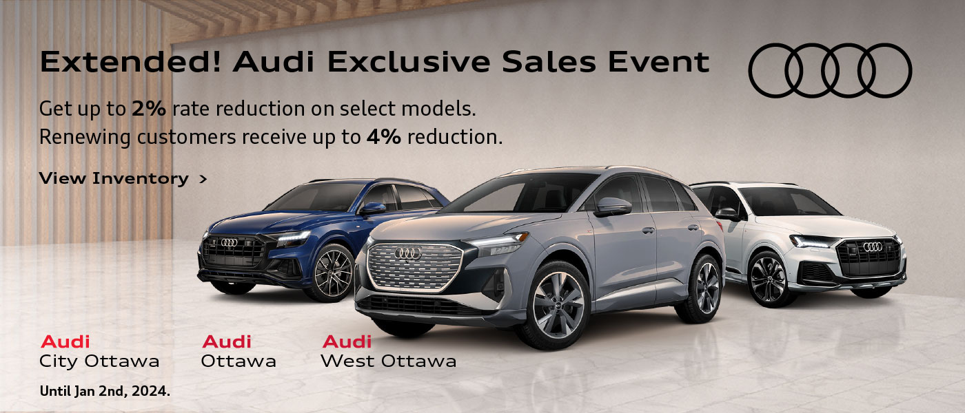 Extended! Audi Exclusive Sales Event