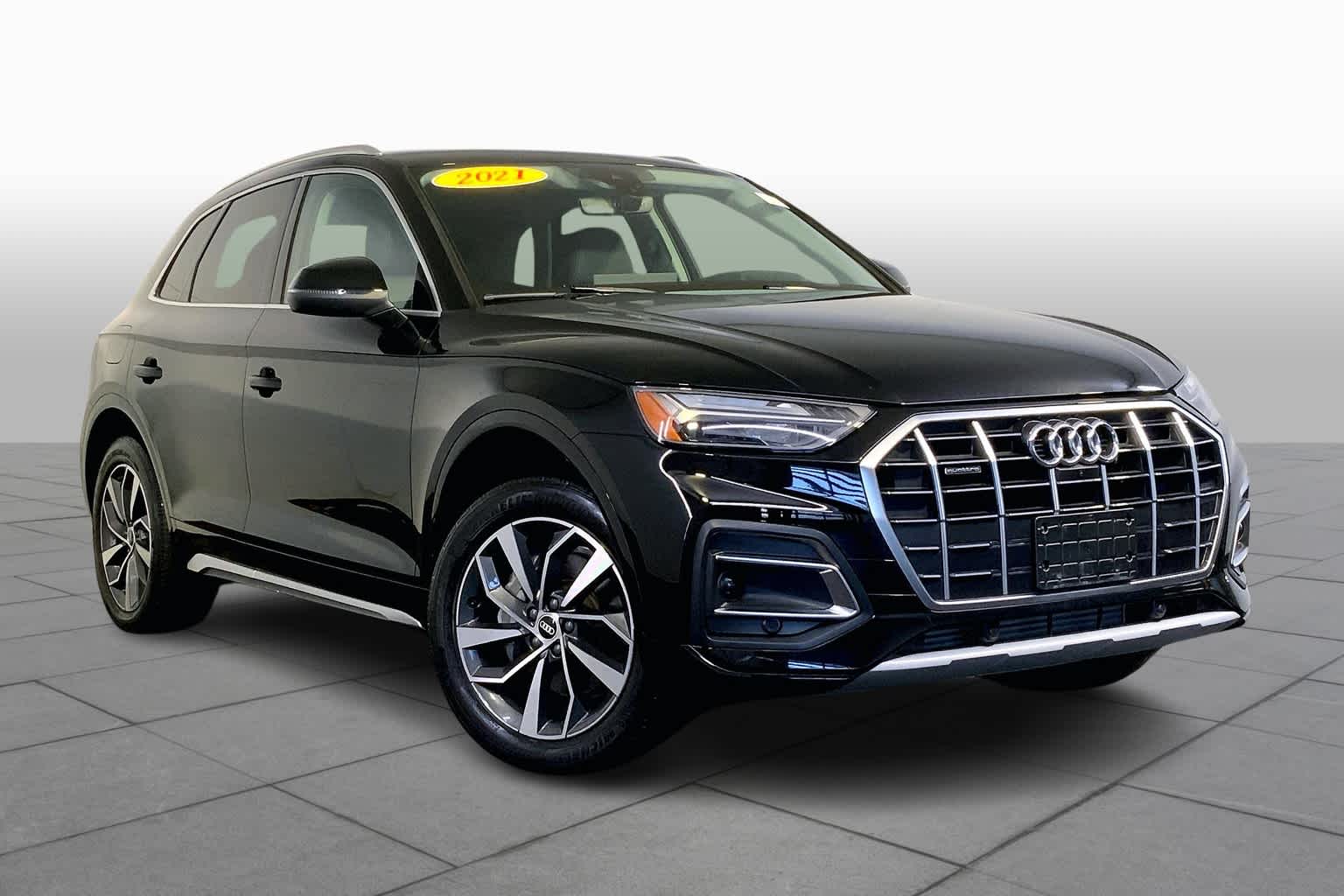 Used 2021 Audi Q5 Premium Plus with VIN WA1BAAFY7M2037964 for sale in Westwood, MA