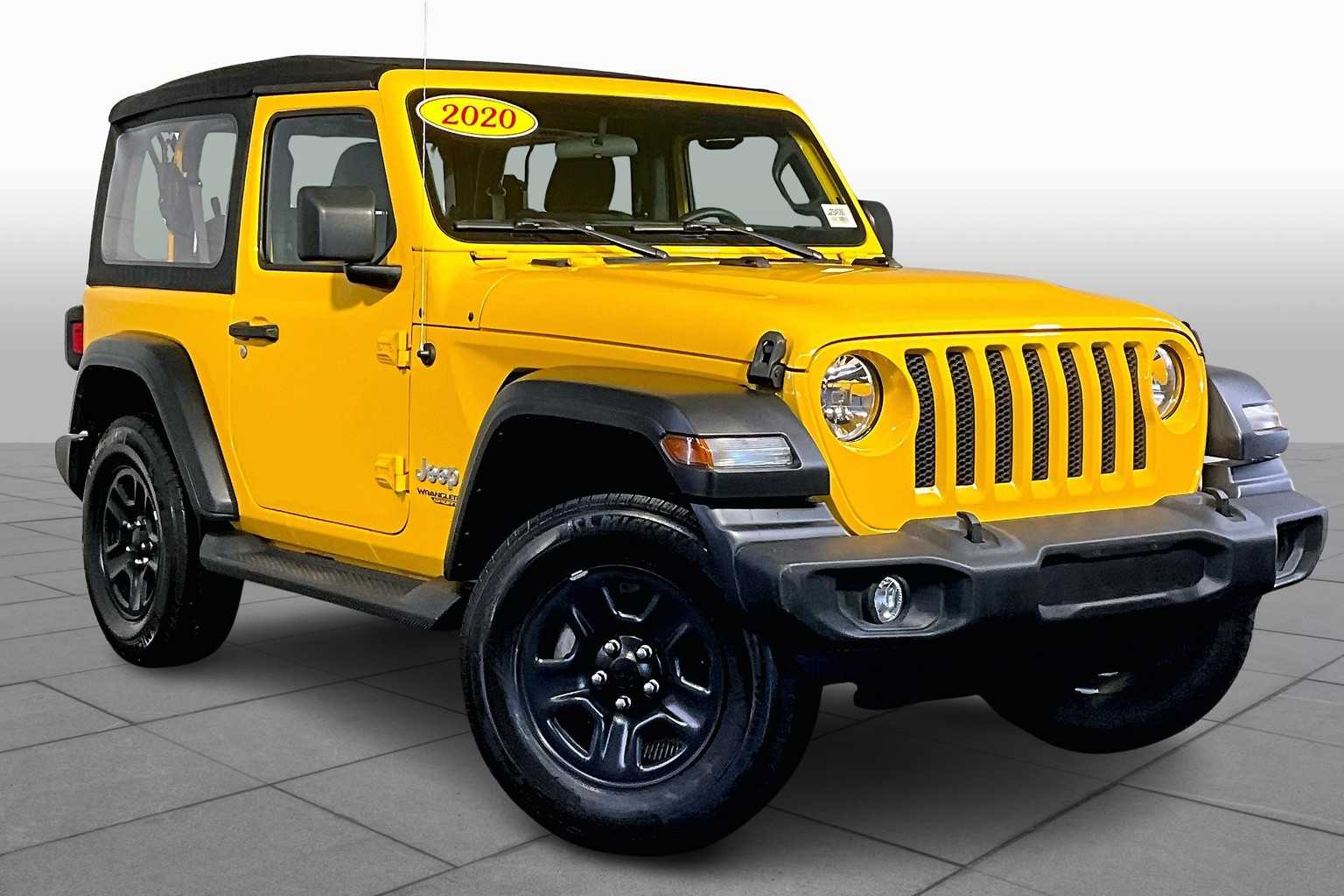 Used 2020 Jeep Wrangler Sport with VIN 1C4GJXAG2LW284586 for sale in Westwood, MA