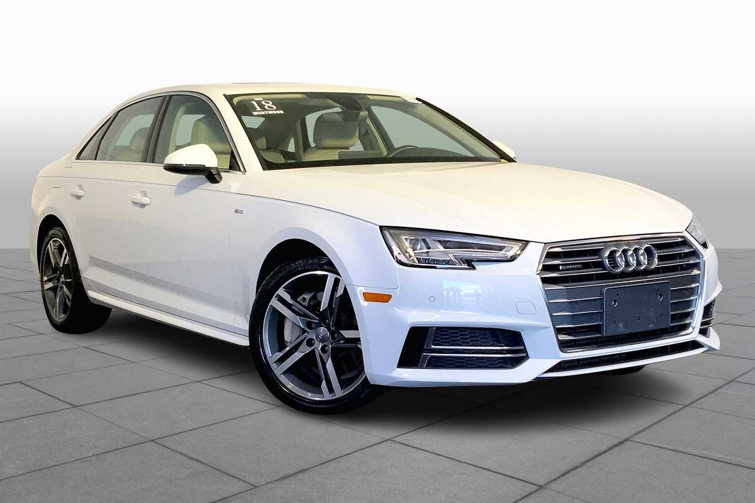Used 2018 Audi A4 Premium Plus with VIN WAUENAF44JA132842 for sale in Westwood, MA
