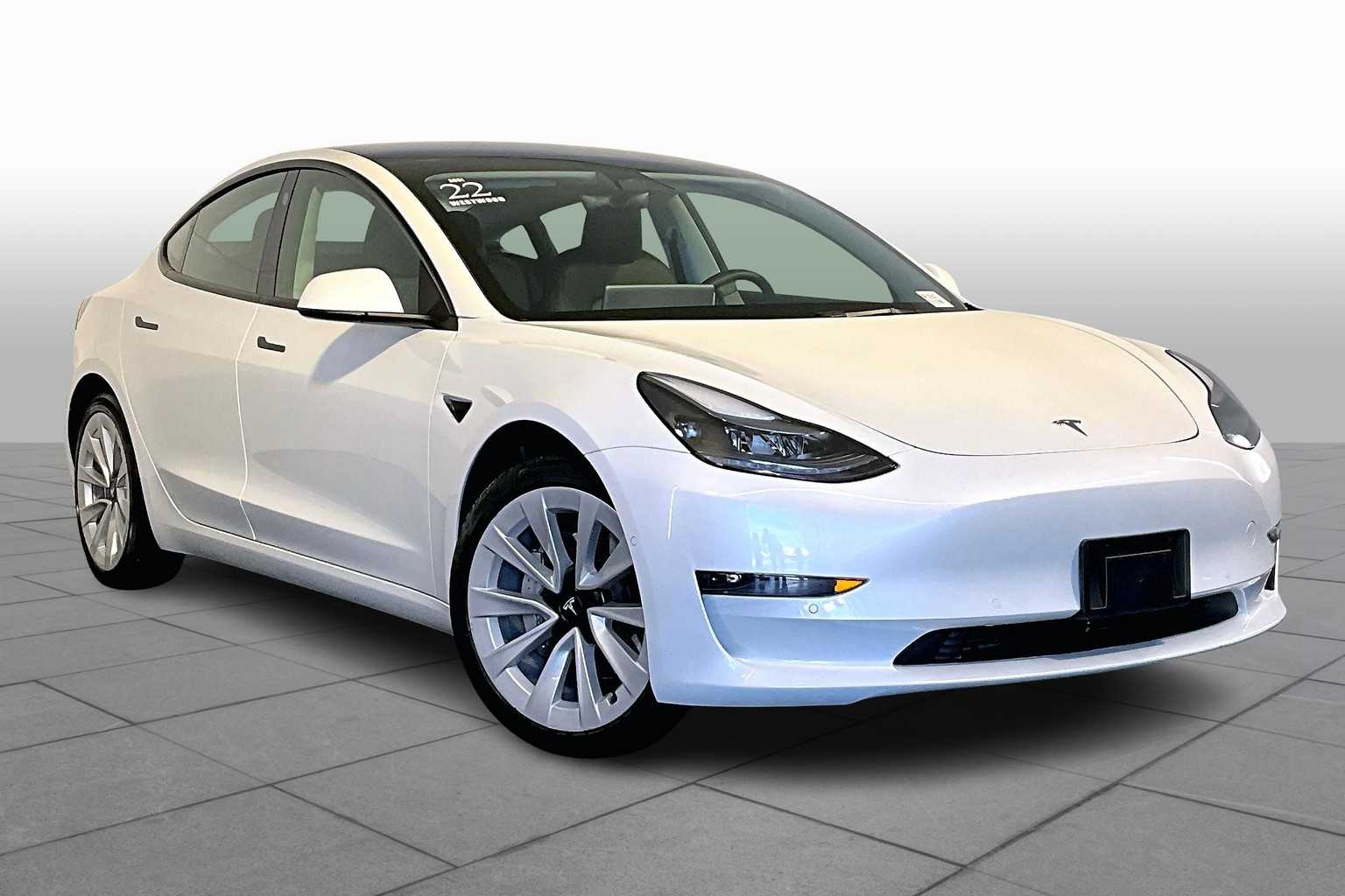 Used 2022 Tesla Model 3 Base with VIN 5YJ3E1EA0NF325942 for sale in Westwood, MA