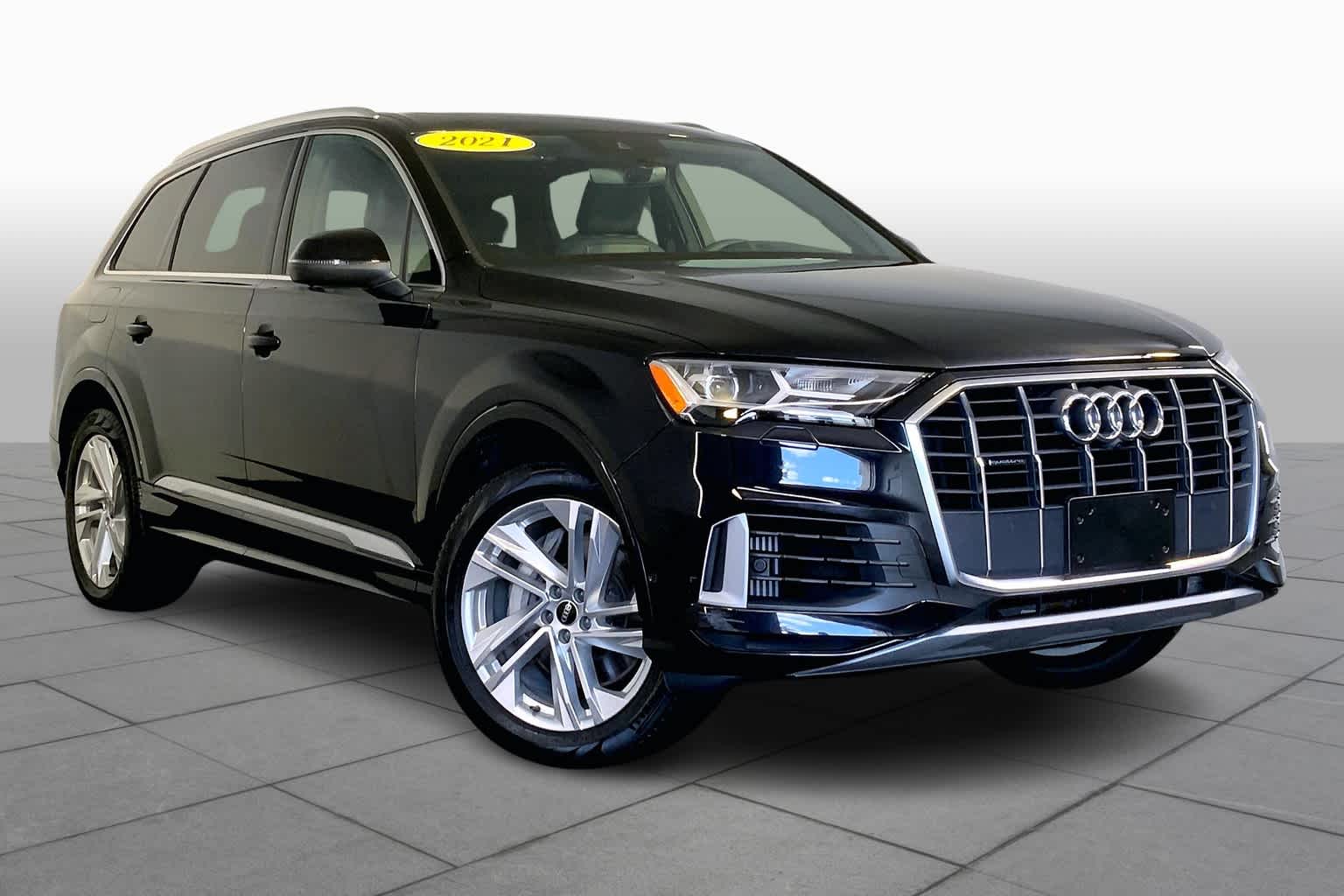 Used 2021 Audi Q7 Premium Plus with VIN WA1LXAF78MD026759 for sale in Westwood, MA