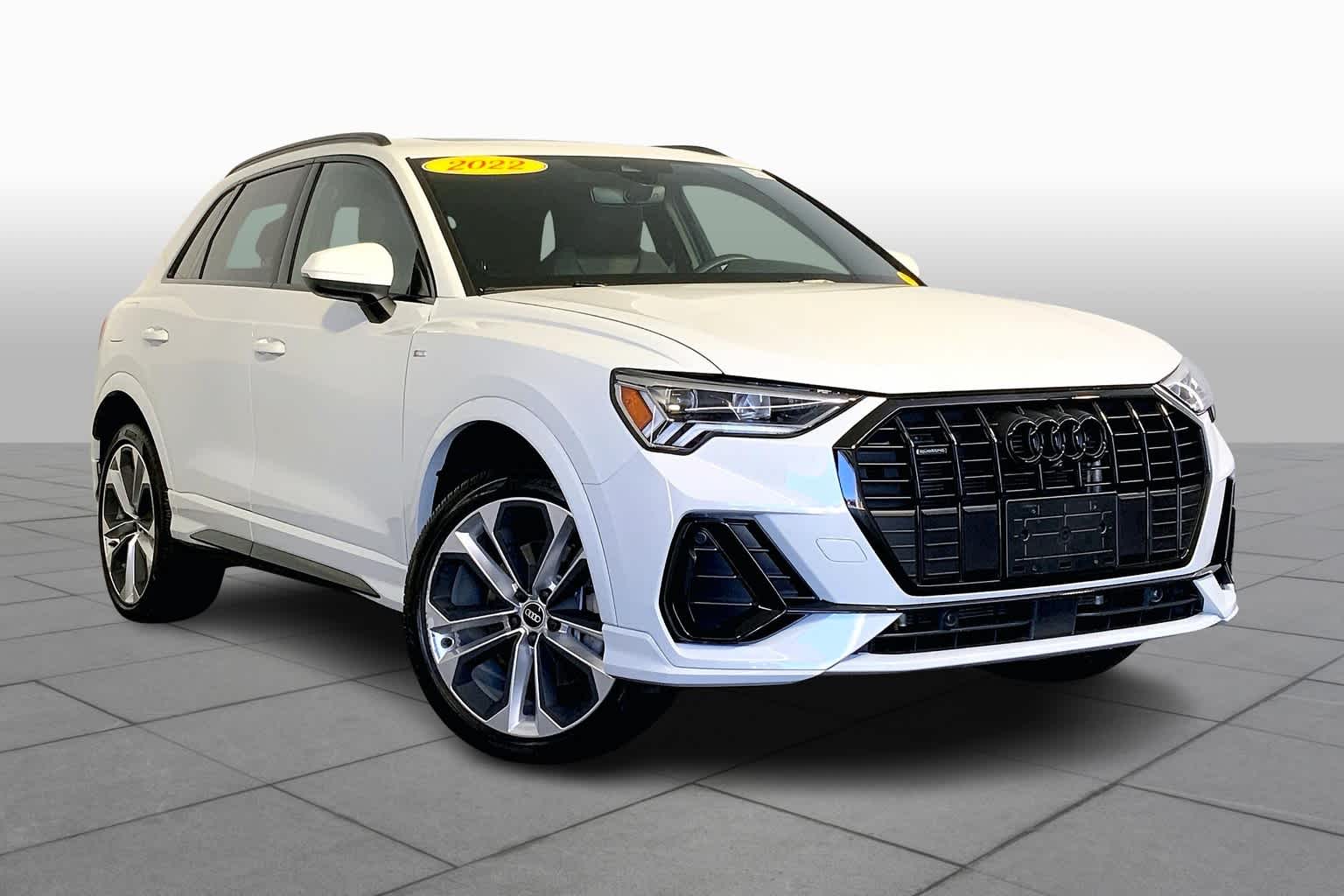 Certified 2022 Audi Q3 S Line Premium Plus with VIN WA1EECF30N1056784 for sale in Westwood, MA