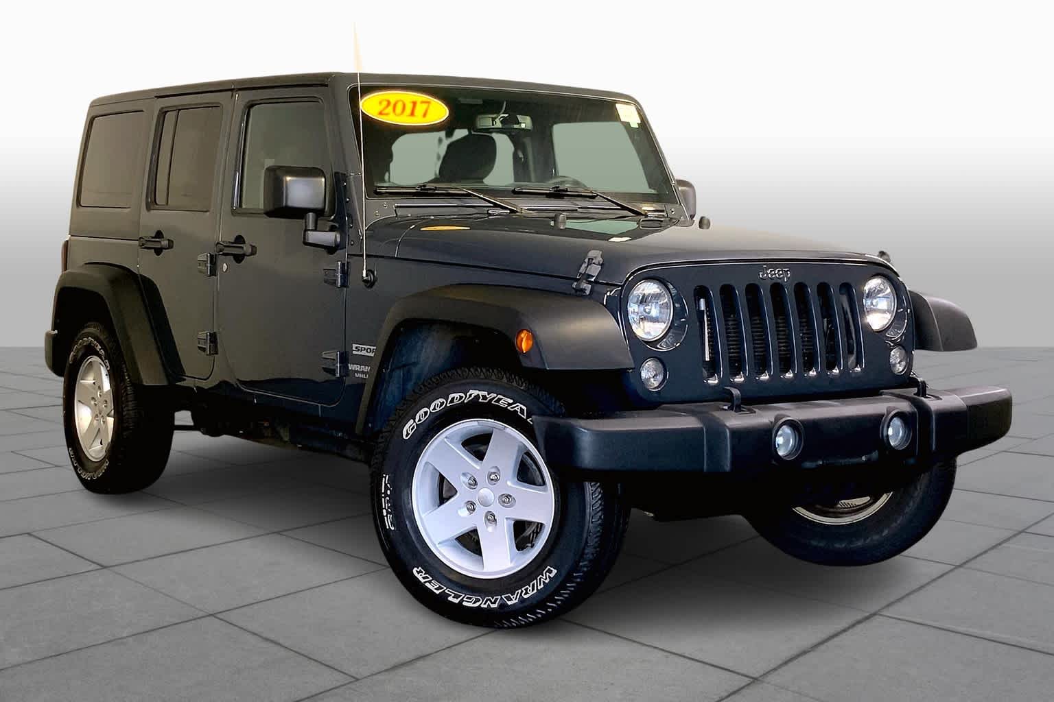 Used 2017 Jeep Wrangler Unlimited Sport S with VIN 1C4BJWDG6HL515739 for sale in Westwood, MA