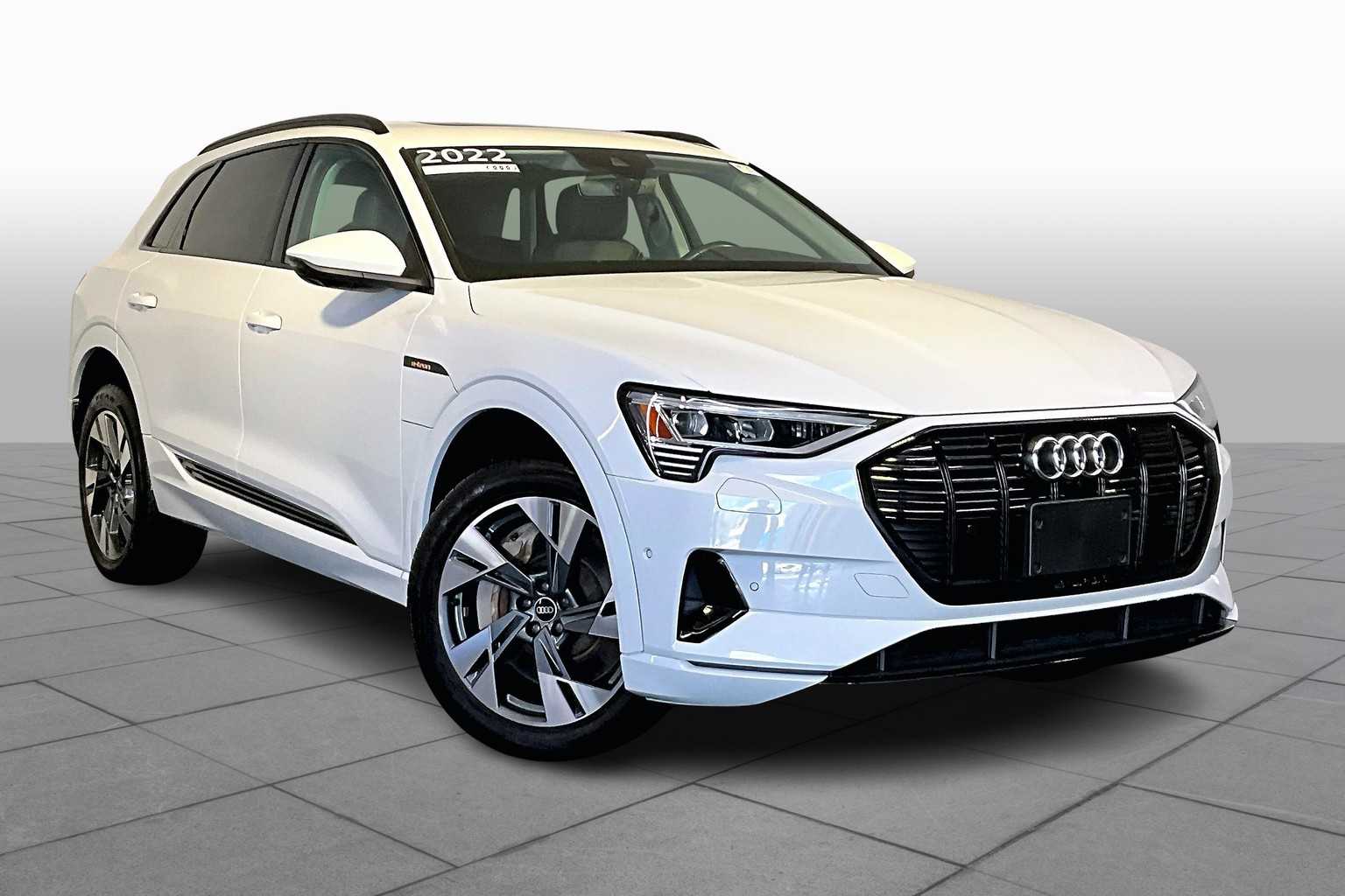 Used 2022 Audi e-tron Premium with VIN WA1AABGEXNB007588 for sale in Westwood, MA