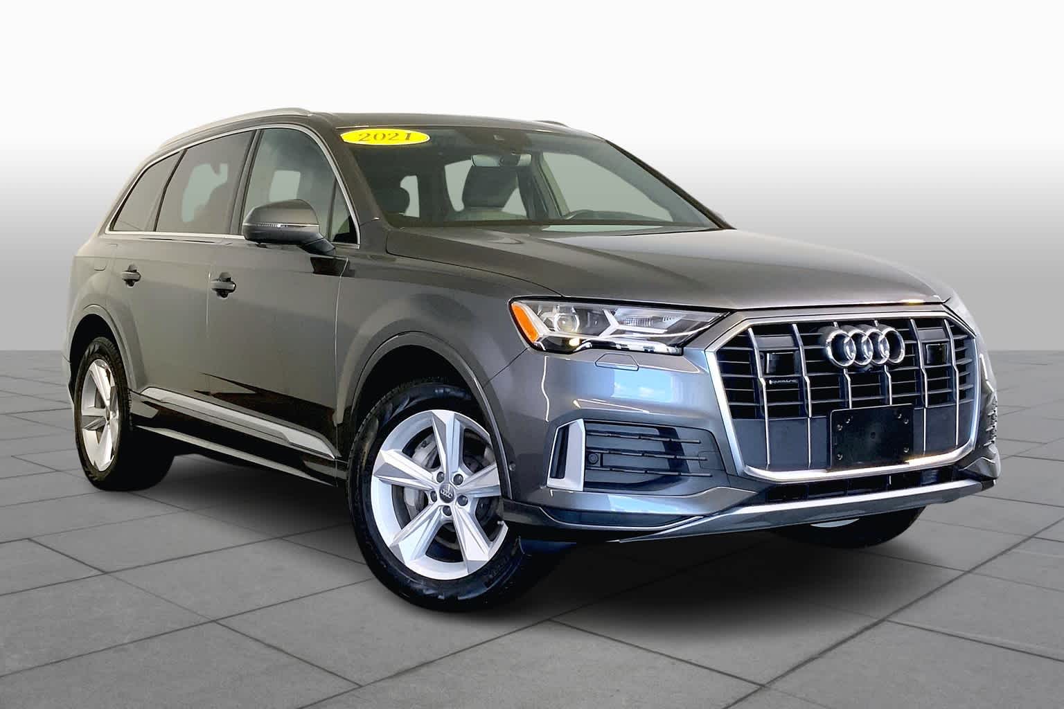 Used 2022 Audi Q7 Premium Plus with VIN WA1LJBF72ND001445 for sale in Westwood, MA