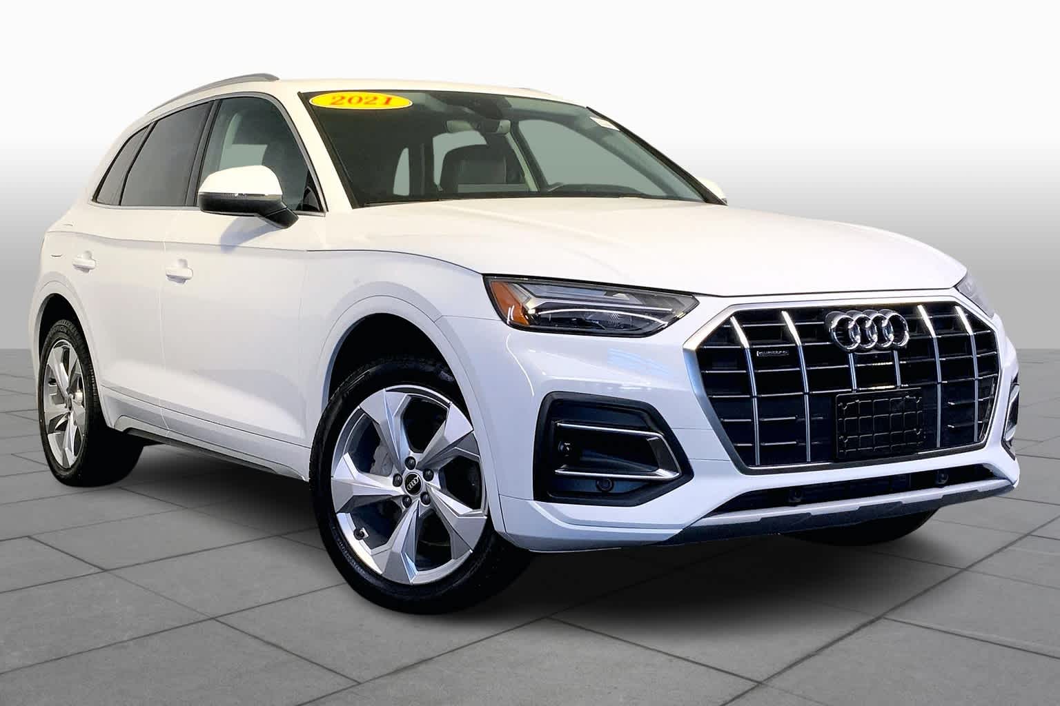 Used 2021 Audi Q5 Premium Plus with VIN WA1BAAFY6M2127798 for sale in Westwood, MA