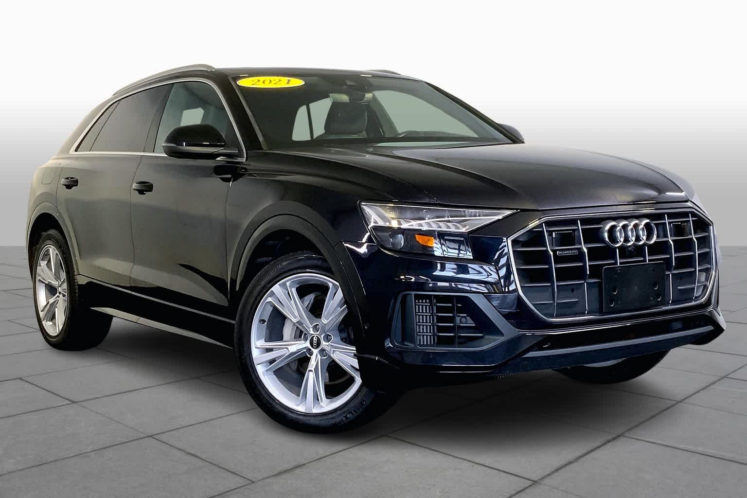 Used 2021 Audi Q8 Premium Plus with VIN WA1BVAF12MD016452 for sale in Westwood, MA