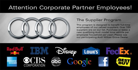 Audi Willow Grove Corporate Sales Program Audi Fort Washington