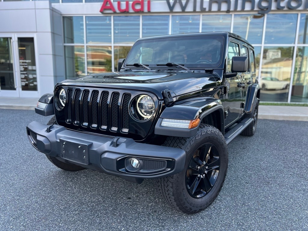 Used 2021 Jeep Wrangler Unlimited Sahara Altitude with VIN 1C4HJXEG5MW540784 for sale in Wilmington, DE