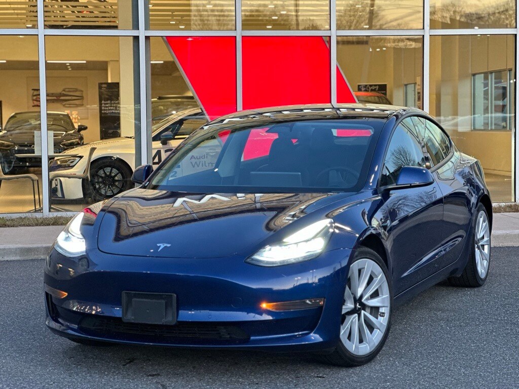 Used 2022 Tesla Model 3  with VIN 5YJ3E1EA2NF185442 for sale in Wilmington, DE