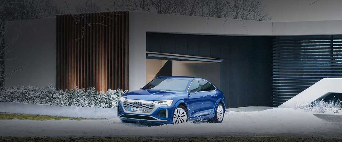 Audi Q8 in snow