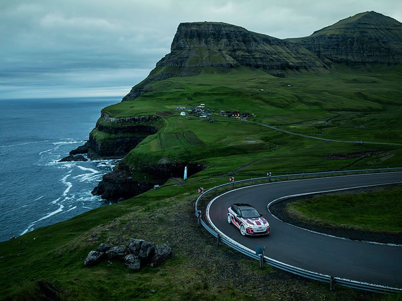 2023 Audi Q6 e-tron on winding mountain road
