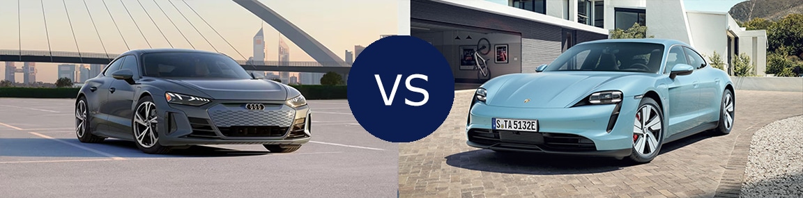 Audi e-tron vs Porsche Taycan 4s