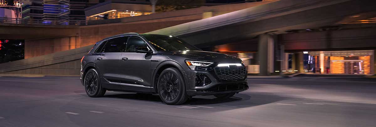 Audi Q8 e-tron on the road