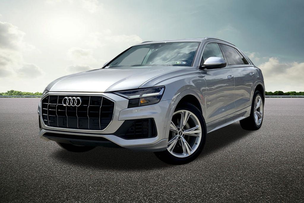 Certified 2022 Audi Q8 Premium Plus with VIN WA1BVBF11ND020466 for sale in Ardmore, PA