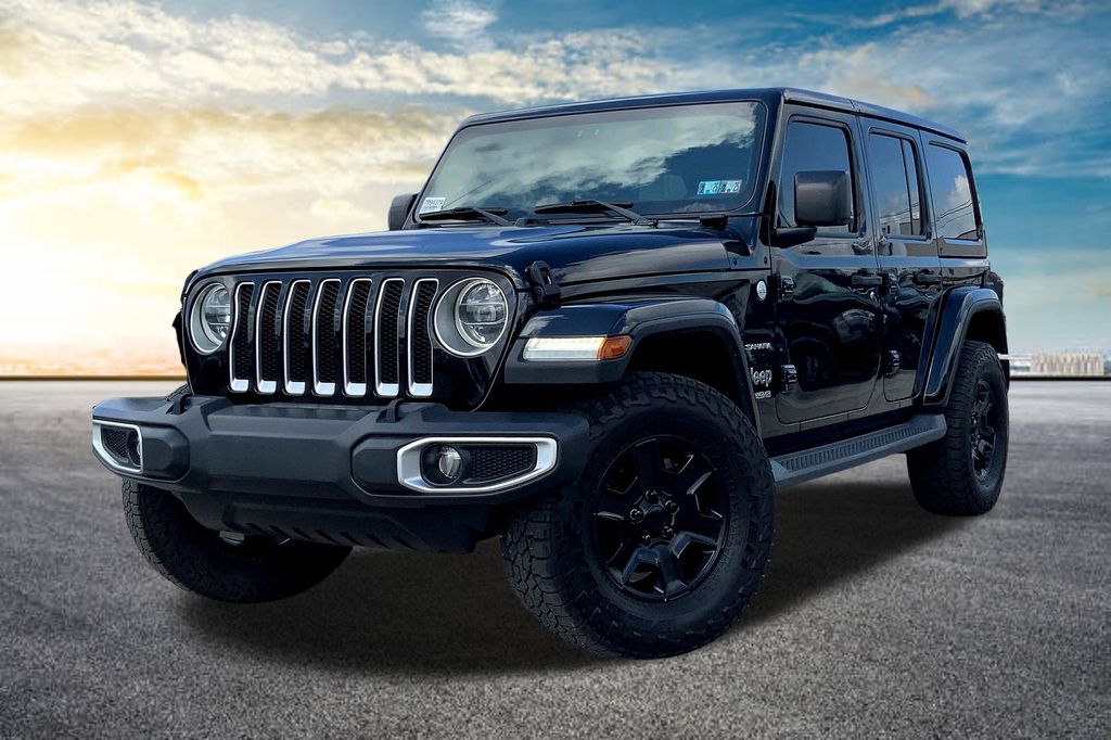 Used 2019 Jeep Wrangler Unlimited Sahara with VIN 1C4HJXEN7KW509967 for sale in Ardmore, PA