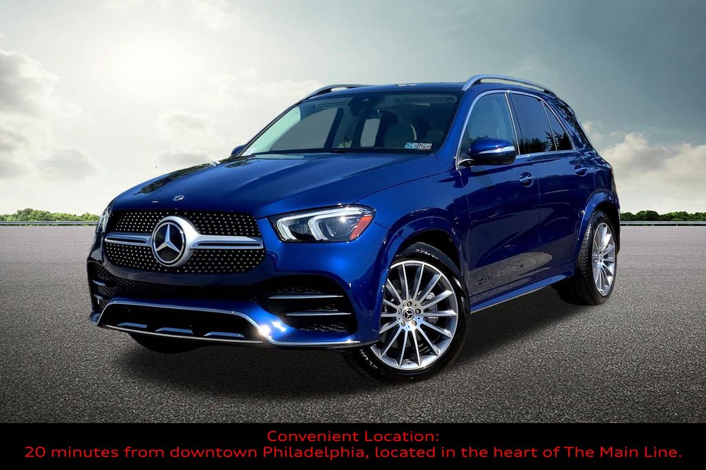 Used 2022 Mercedes-Benz GLE GLE450 with VIN 4JGFB5KB7NA595393 for sale in Ardmore, PA