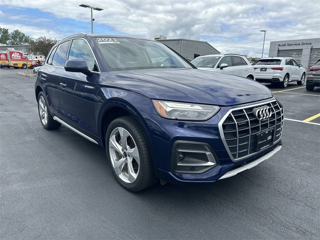 Used 2021 Audi Q5 Premium Plus with VIN WA1BAAFY6M2059051 for sale in Plains Township, PA