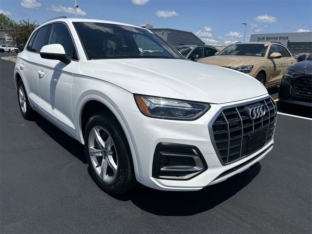 Used 2021 Audi Q5 Premium with VIN WA1AAAFYXM2112149 for sale in Plains Township, PA