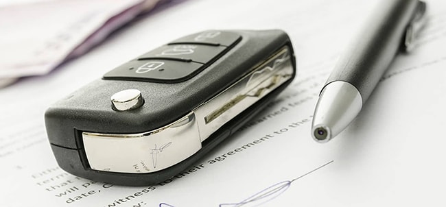 Car Key and Document