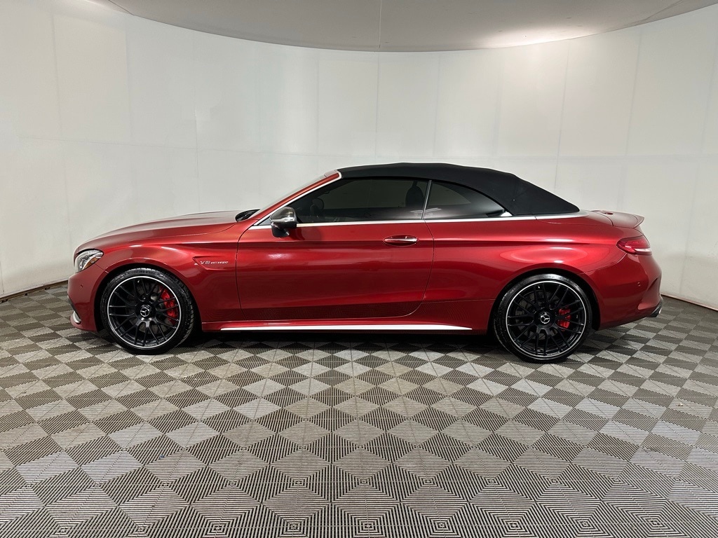 Used 2017 Mercedes-Benz C-Class Cabriolet AMG C63 with VIN WDDWK8HB1HF518478 for sale in Newton, MA