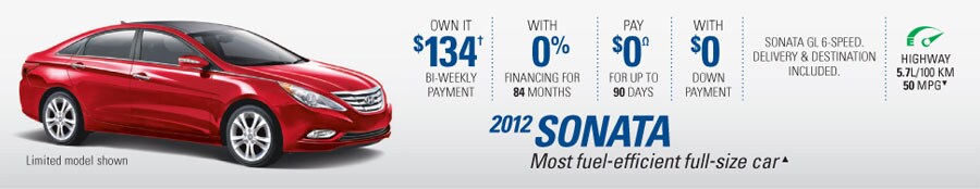 2012 Hyunda Sonata in PRINCE GEORGE