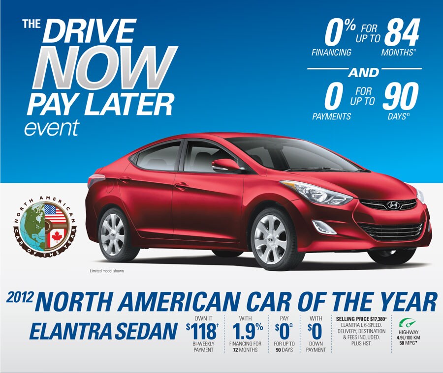 Hyundai Elantra 2012 North American Car of the Year in CAMBRIDGE