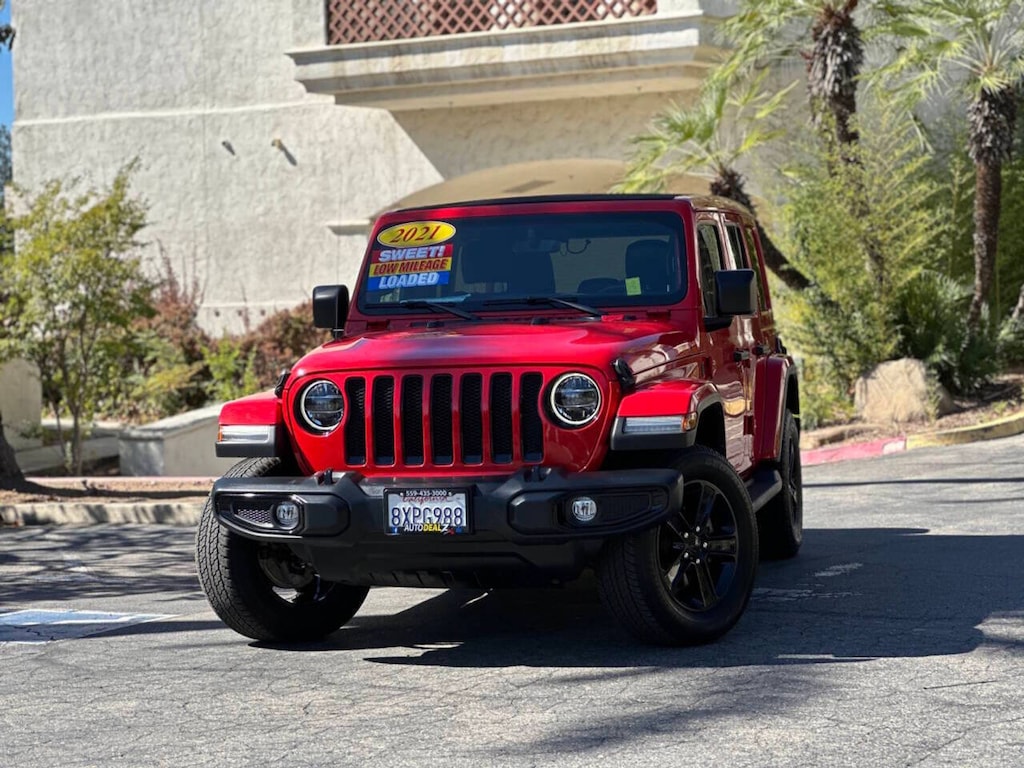 Used 2021 Jeep Wrangler Unlimited Sahara Altitude Sport Utility 4D SUV