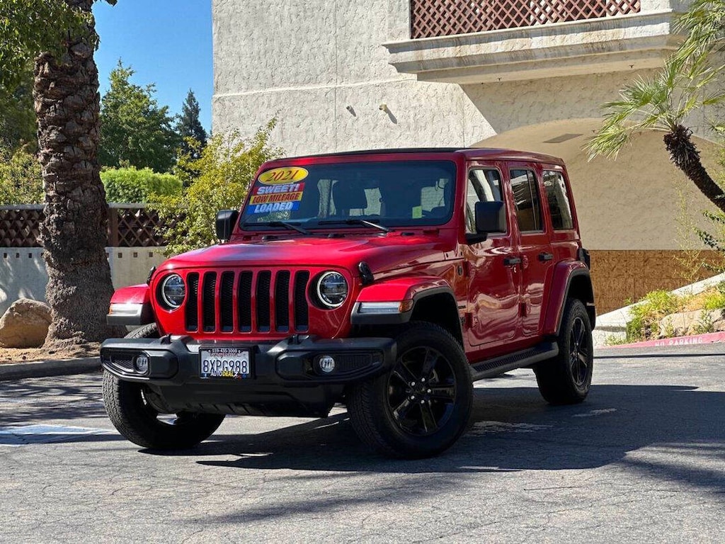 Used 2021 Jeep Wrangler Unlimited Sahara Altitude Sport Utility 4D SUV