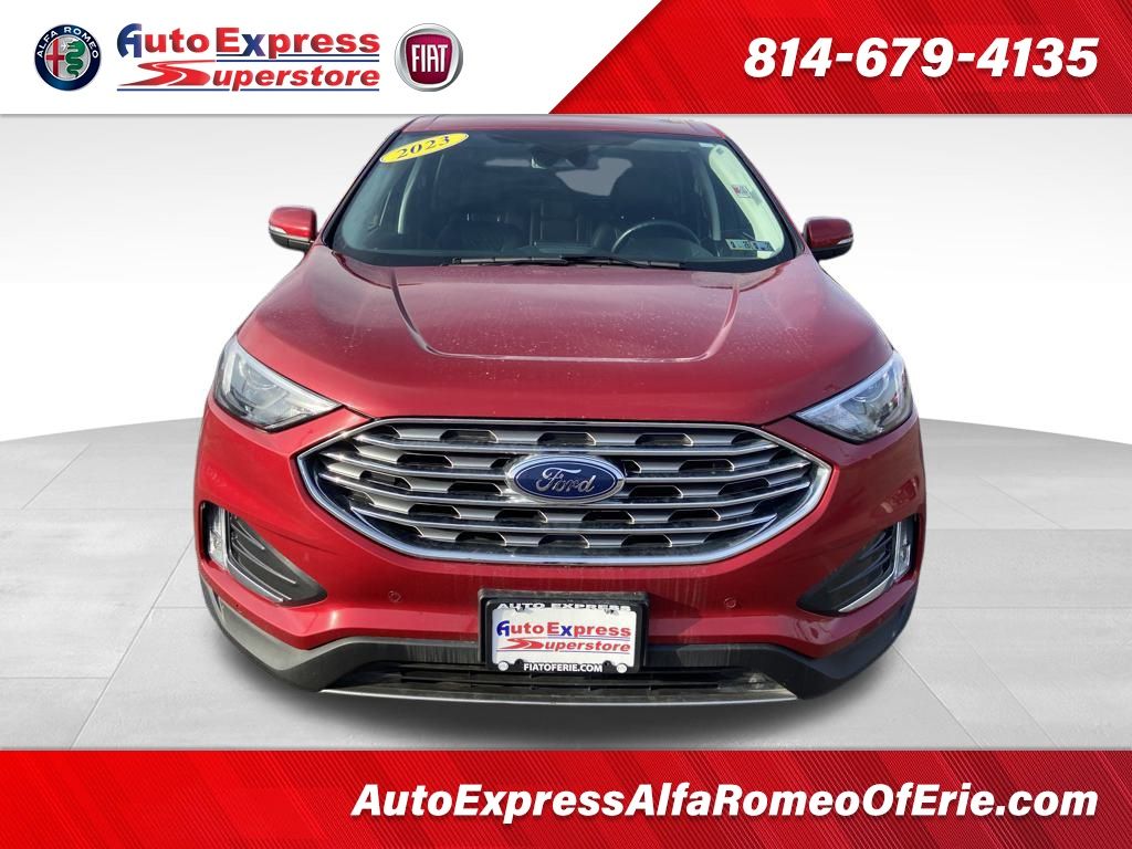 Used 2023 Ford Edge Titanium with VIN 2FMPK4K99PBA36933 for sale in Waterford, PA